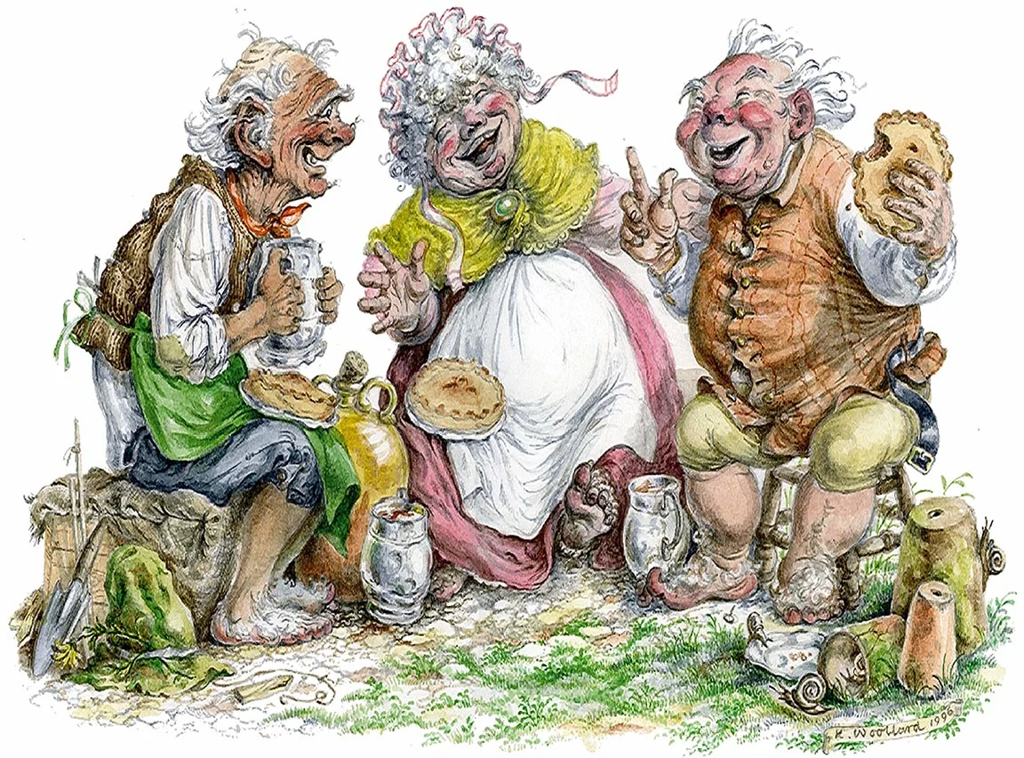 «Two Gaffers and a Gammer», de la artista