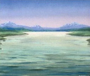 El río Anduin, por Mark Poole