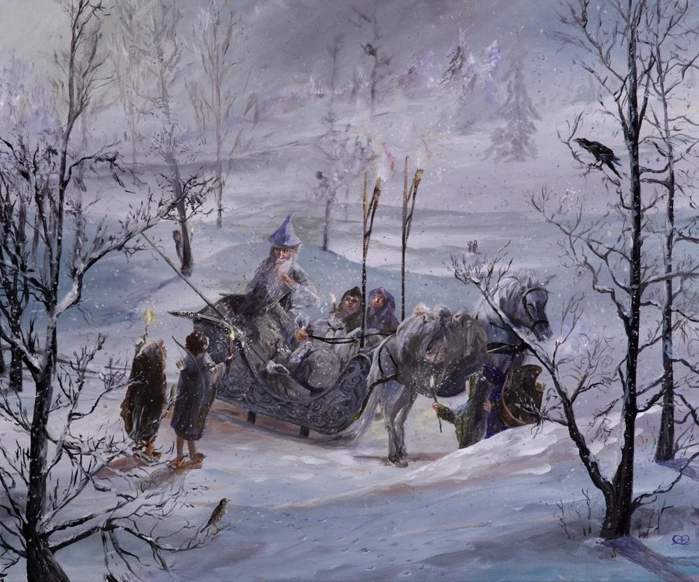 El Largo Invierno, 1158: Gandalf ayuda a los Hobbits, por Miriam Ellis