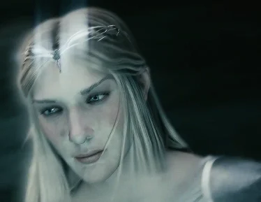 Galadriel tal y como aparece representada en Tierra Media: Sombra de Mordor