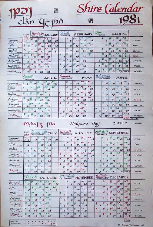 Calendario de La Comarca 1981