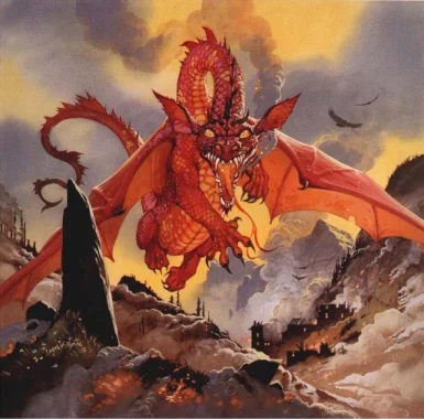 Smaug en «Creatures of Middle-earth» de MERP