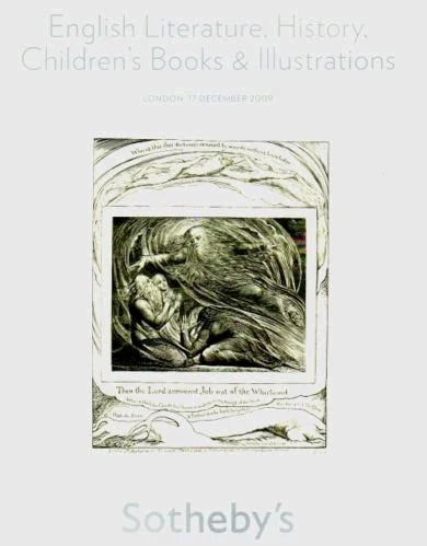 Literatura inglesa, historia, libros infantiles e ilustraciones de Sotheby’s, 17 de diciembre de 2009