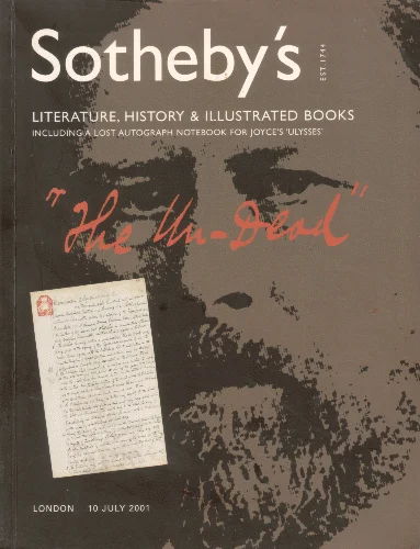 Literatura, historia y libros ilustrados de Sotheby’s, 10 de julio de 2001