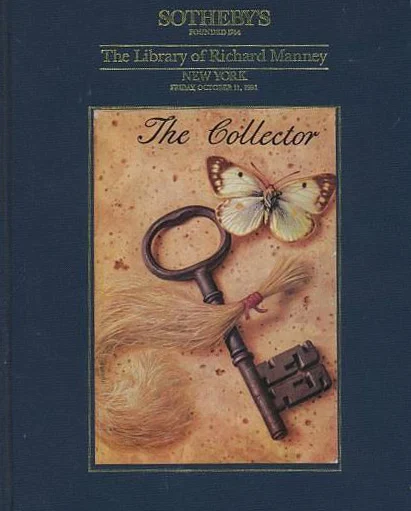 Sotheby’s, «La biblioteca de Richard Manney», 11 de octubre de 1991