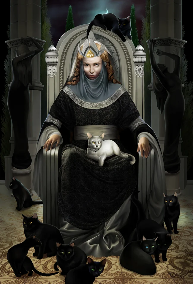 «Los diez gatos de la reina Berúthiel», de Steamey