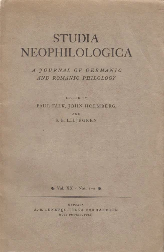 Studia Neophilologica, vol. 20, n.º 1-2