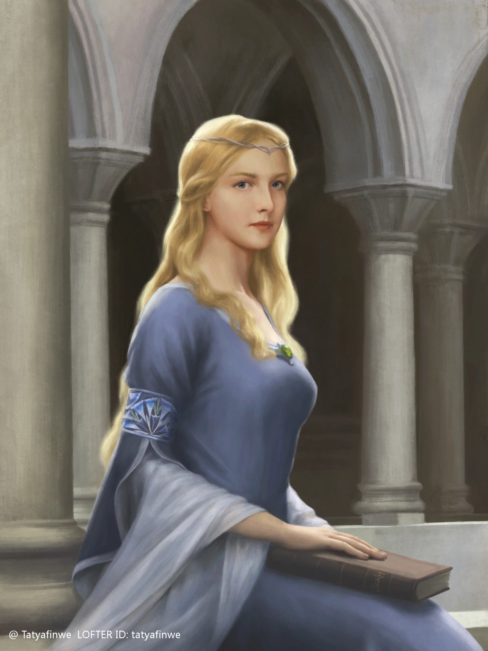 La Elessar se encontraba en Gondolin durante la Primera Edad junto a la princesa Idril Celebrindal, por Tatyafinwe