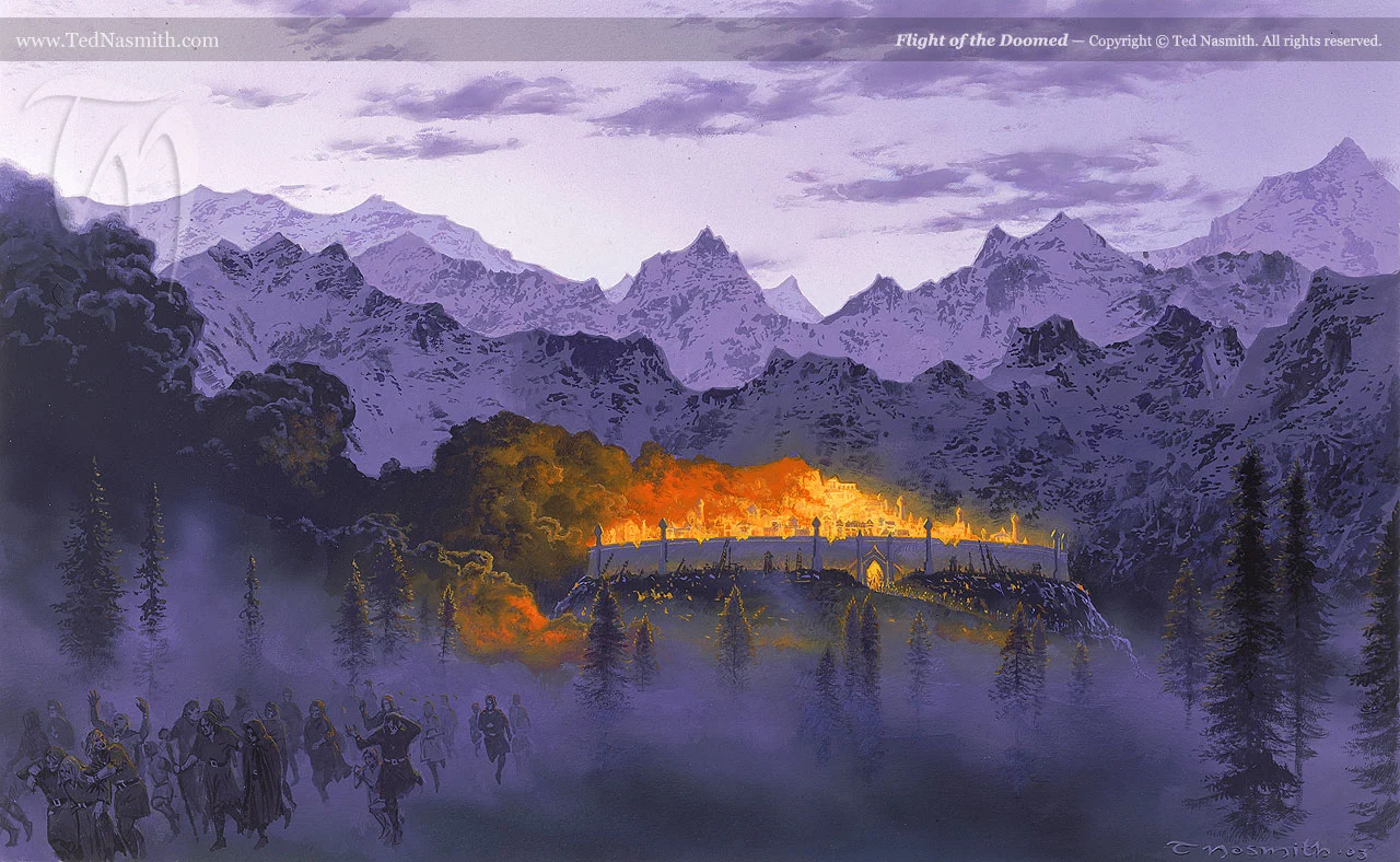 «La huida de los condenados», de Ted Nasmith