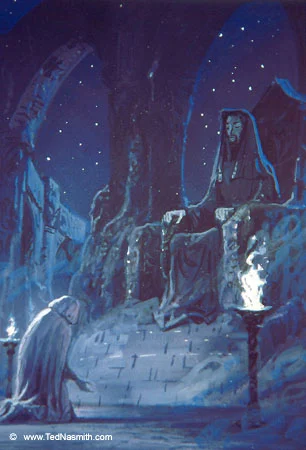 «El lamento de Lúthien ante Mandos», de Ted Nasmith