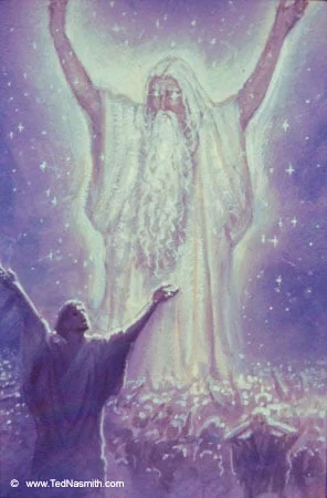 Melkor teje una Música contraria, por Ted Nasmith