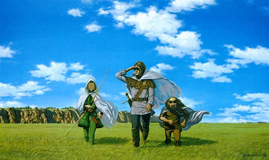Ted Nasmith - Persecución en Rohan
