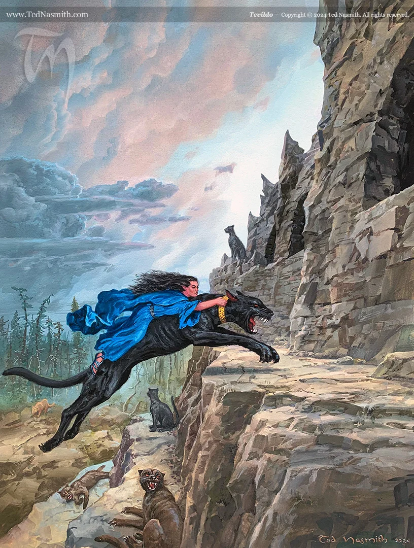 «Tevildo y Tinúviel», de Ted Nasmith