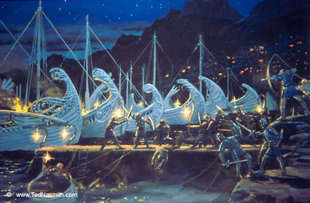 «La matanza de Alqualondë», de Ted Nasmith