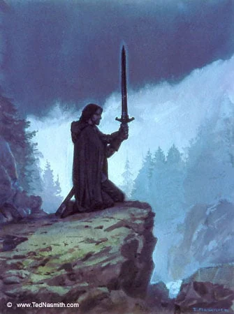 «Túrin se prepara para quitarse la vida», de Ted Nasmith