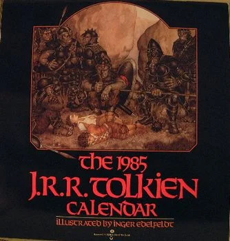 El calendario de J.R.R. Tolkien de 1985