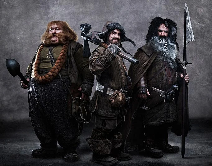 Bombur, Bofur y Bifur.