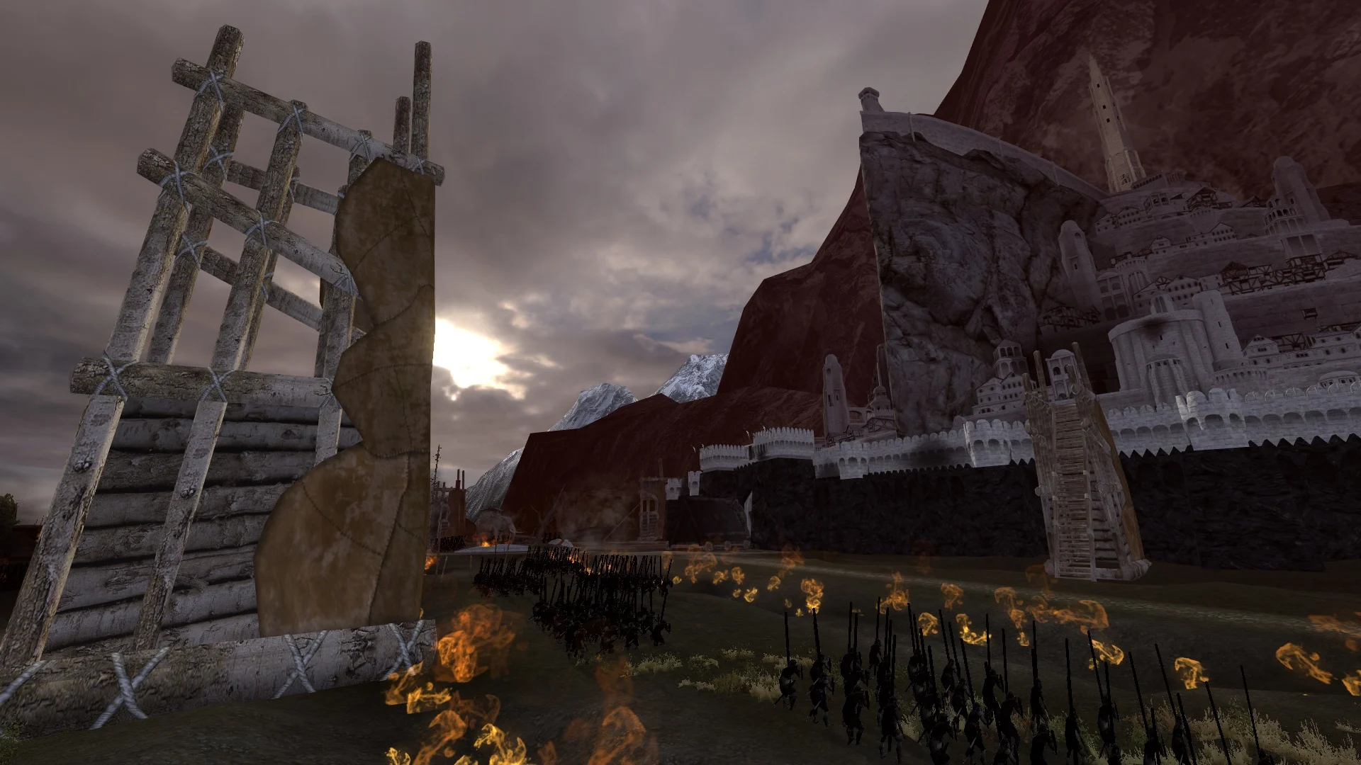 Minas Tirith sitiada por Mordor