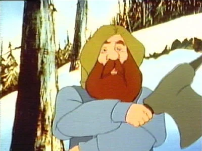 Gimli en la película *El Señor de los Anillos* (1978)