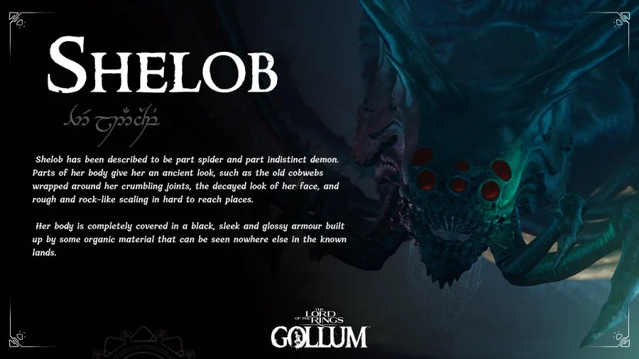 Descripción de Ella-Laraña en El Señor de los Anillos: Gollum