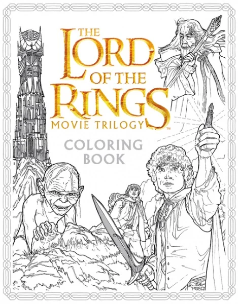El libro para colorear de la trilogía cinematográfica de «El Señor de los Anillos»