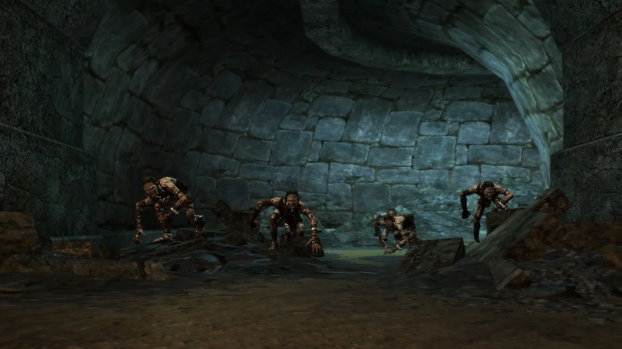 Goblins en las fosas de Fornost en El Señor de los Anillos: La Guerra del Norte