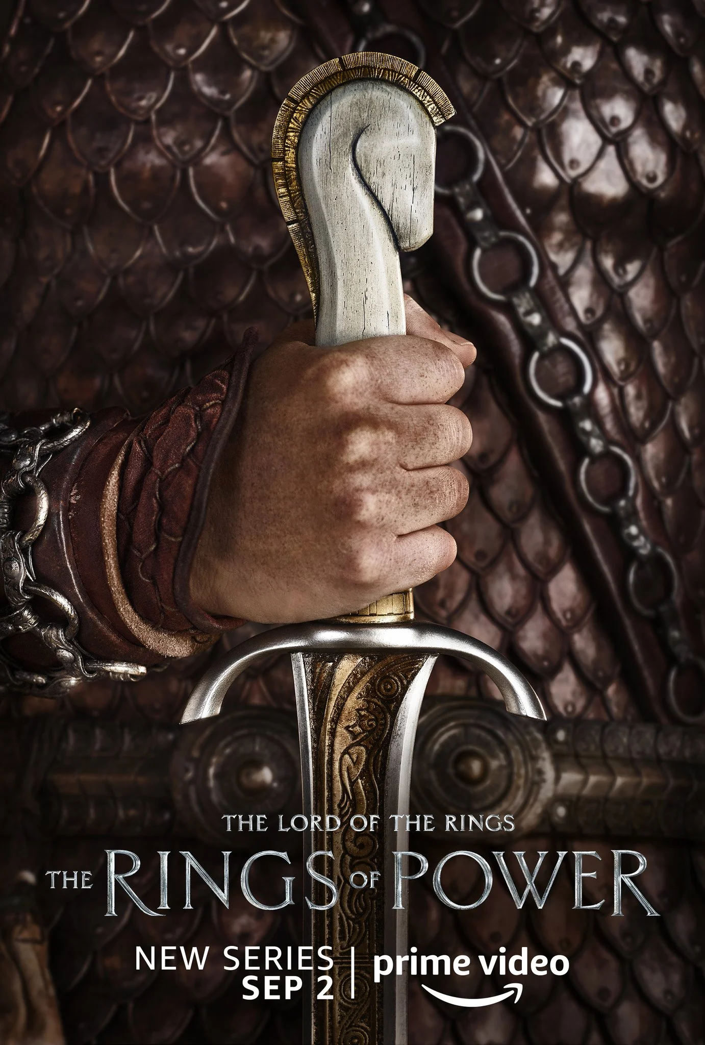 El póster de Halbrand para El Señor de los Anillos: Los Anillos de Poder