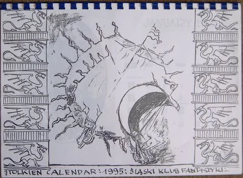 Calendario de Tolkien de 1995 (en polaco)
