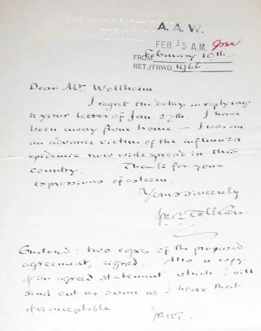 Carta a Donald A. Wollheim